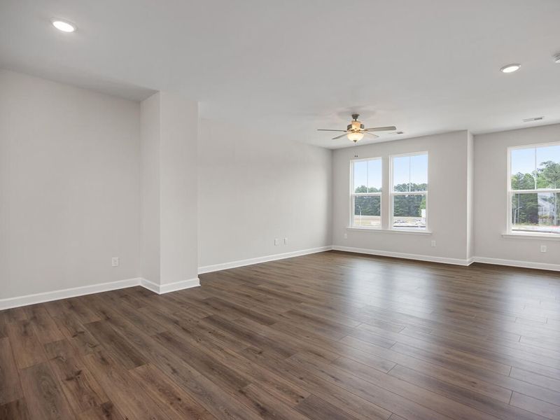 Spacious, unfurnished interior of a new home in Forestville Yard Townhomes, Knightdale (Image 14).