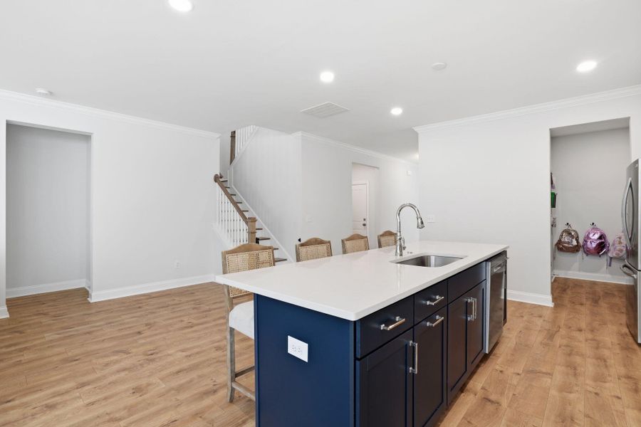 Furnished interior view inside a new home in Tidewater at Lakes of Cane Bay, Summerville (Image 32).