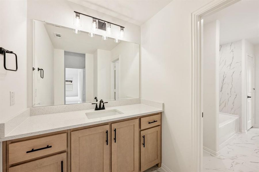 Furnished interior view inside a new home in Willow Wood, McKinney (Image 16).