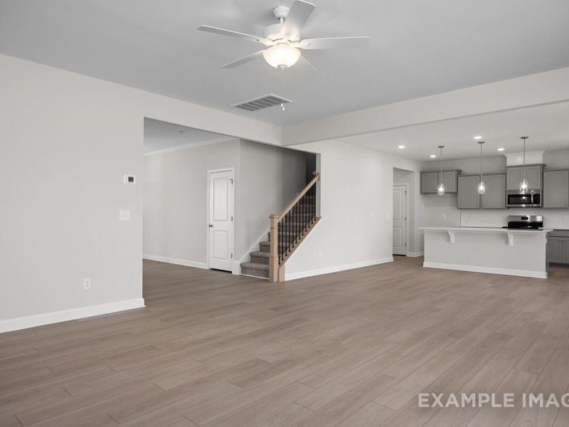 Representative unfurnished interior of a home built from the The Hickory II D by Davidson Homes LLC in Addison West, Holly Springs (Image 12).