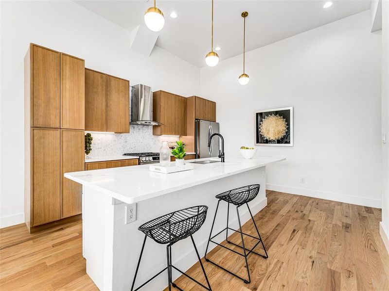Furnished interior view inside a new home in , Dallas (Image 15).