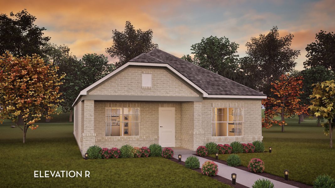 Representative exterior photo of a completed home built from the Onyx by CastleRock Communities in Infinity Square, Kyle, TX (Image 2).