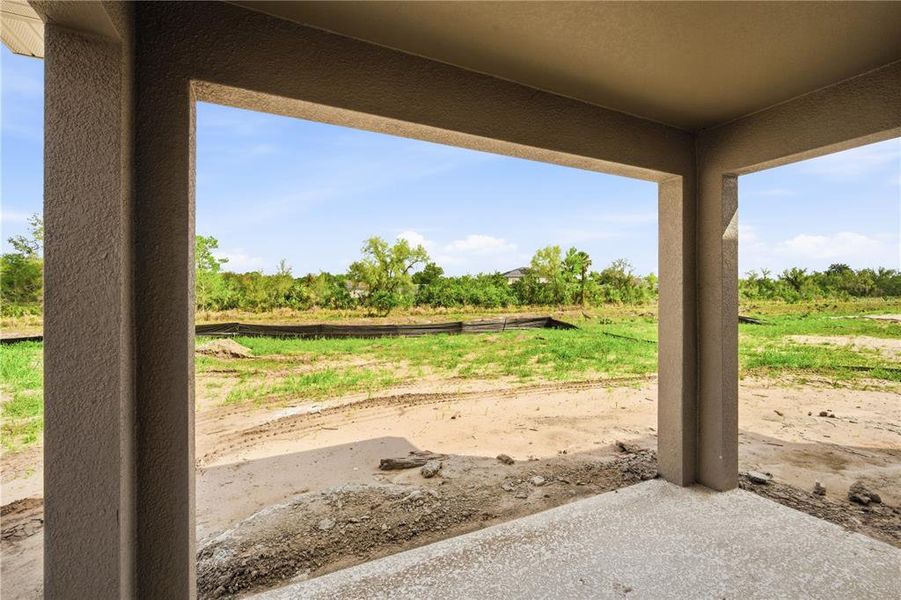 Exterior details and patio area of a home in Estates at Rivers Edge, Parrish (Image 3).
