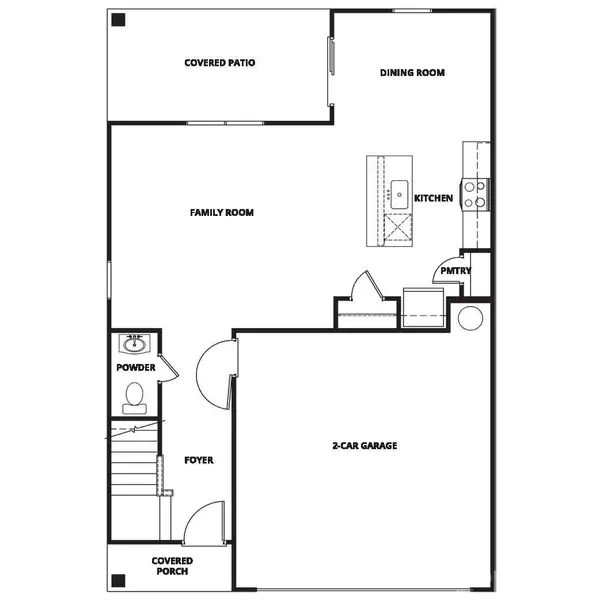 2D floor plan layout of this home in Knights Bridge, Richburg, SC (Image 3).