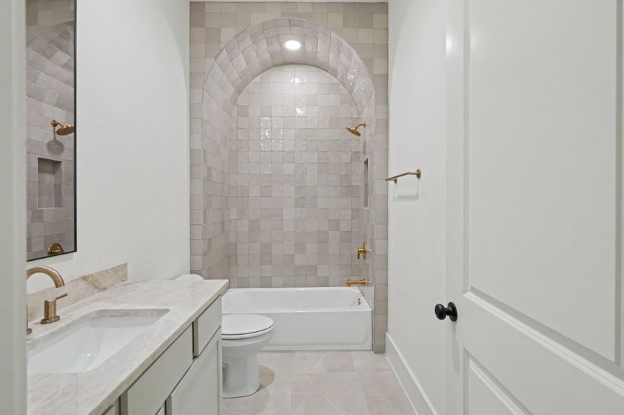 Luxurious secondary bathroom.
