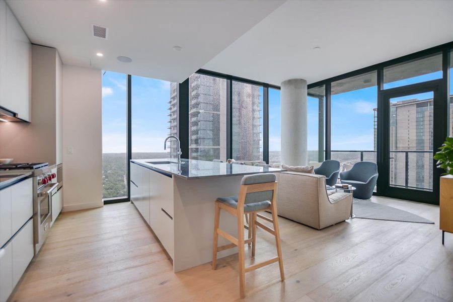 Photos shown are of the same floor plan 5 floors higher.