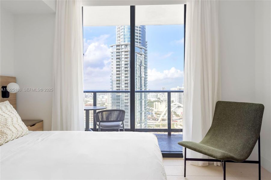 Furnished interior view inside a new home in Gale Hotel & Residences Miami (former Natiivo), Miami (Image 14).