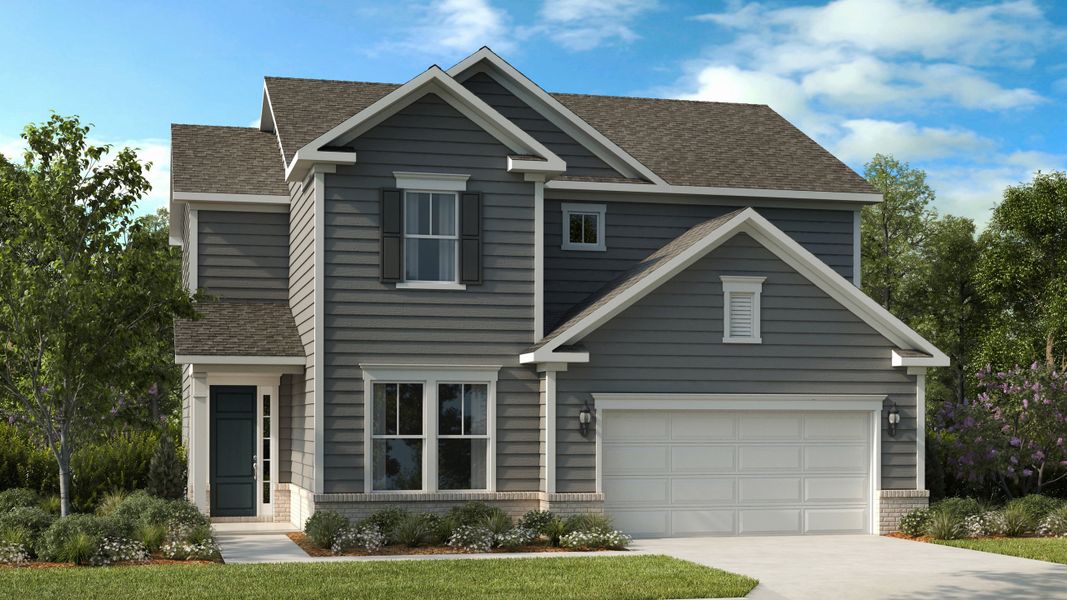 Representative exterior photo of a completed home built from the Adalyn by Taylor Morrison in Stafford at Langtree, Mooresville, NC (Image 20).