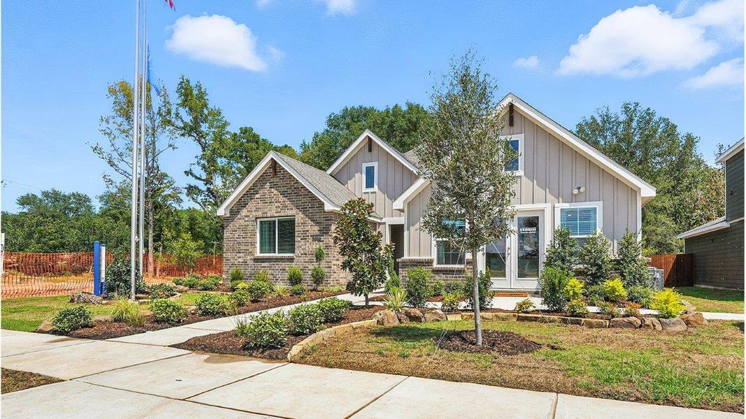 Representative exterior photo of a completed home built from the Huntsville by D.R. Horton in The Reserve at Timber Creek, Lindale, TX (Image 20).