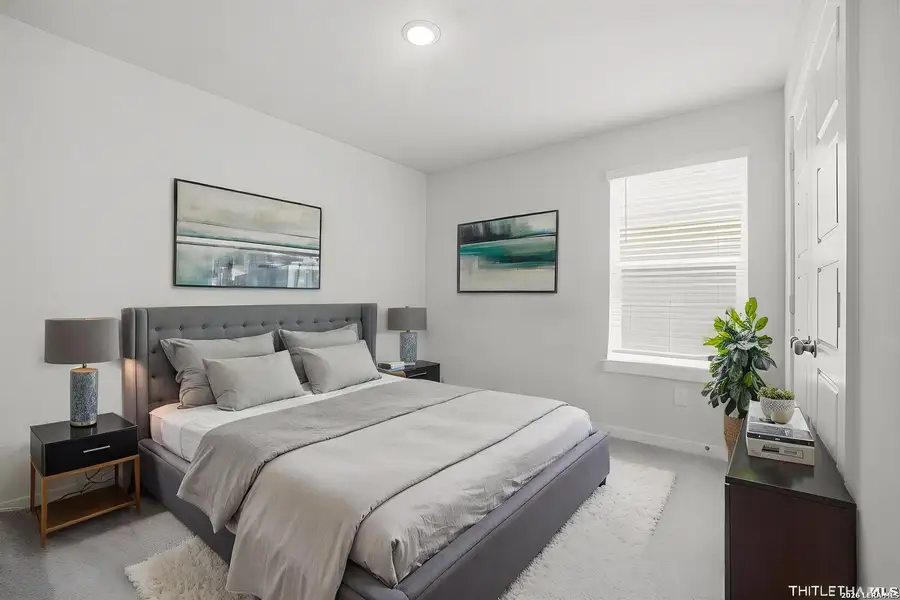 Furnished interior view inside a new home in Senna, San Antonio (Image 6).