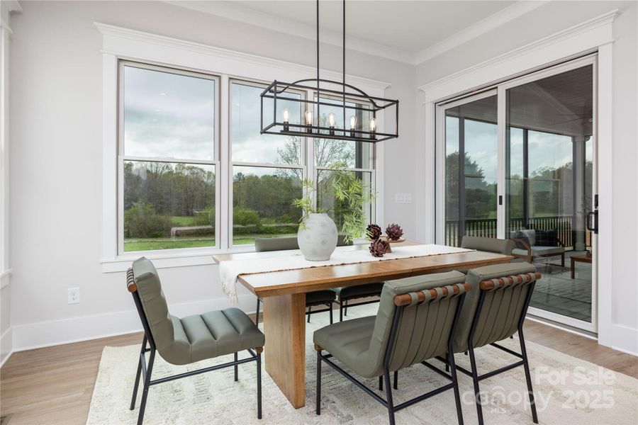 Furnished interior view inside a new home in , Statesville (Image 30).