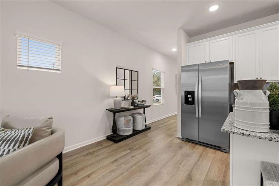 Furnished interior view inside a new home in Rivershire Place, Villa Rica (Image 30).