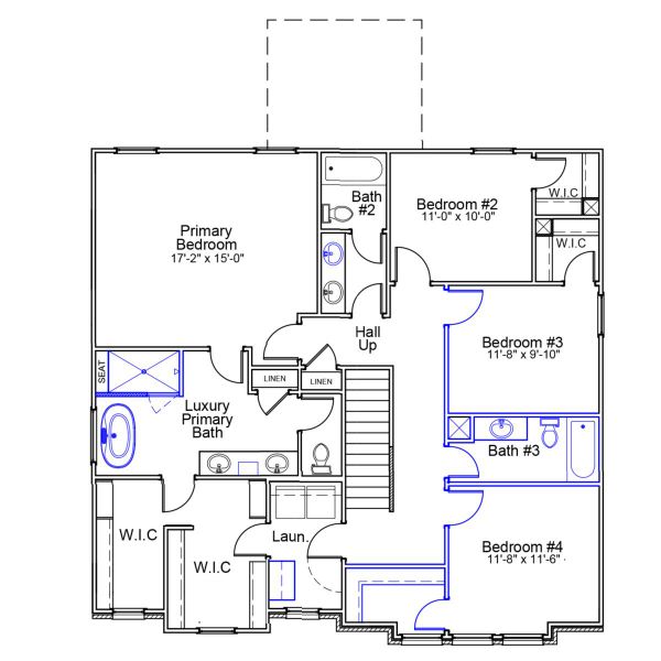 2D floor plan layout of this home in Hanes Lake, Winston-Salem, NC (Image 3). 2D floor plan layout of this home in Hanes Lake, Winston-Salem, NC (Image 3).