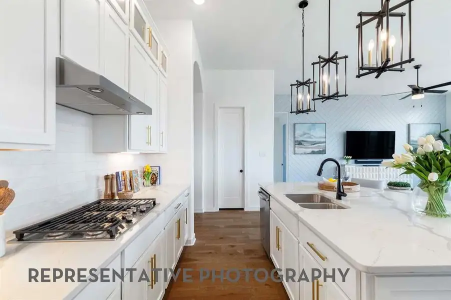 Furnished interior view inside a new home in Tavolo Park, Fort Worth (Image 4). Furnished interior view inside a new home in Tavolo Park, Fort Worth (Image 4).