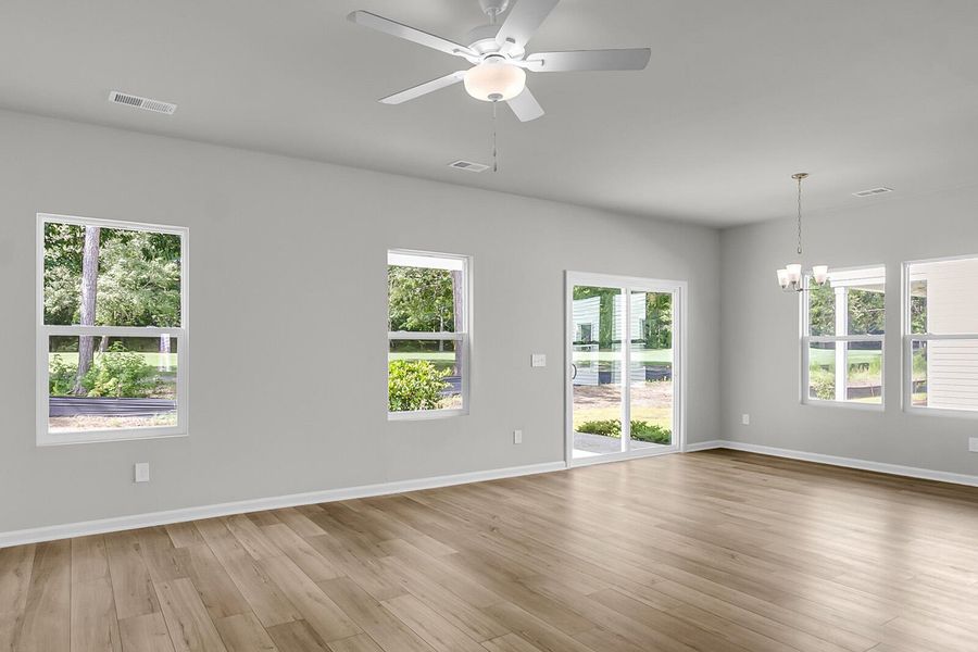 Spacious, unfurnished interior of a new home in Fairway Woods at Wyboo, Manning (Image 25). Spacious, unfurnished interior of a new home in Fairway Woods at Wyboo, Manning (Image 25).