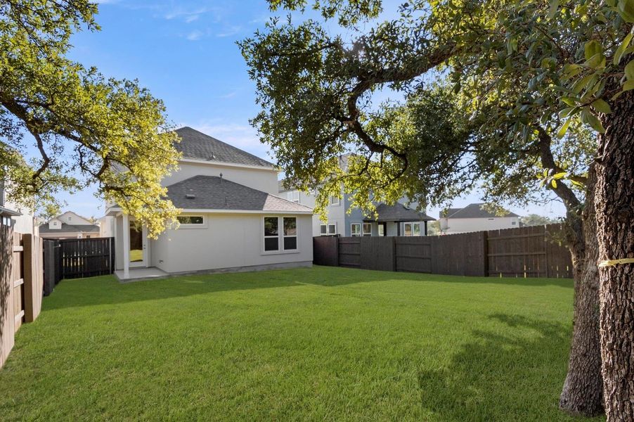 Exterior details and patio area of a home in Clear Creek, Round Rock (Image 3). Exterior details and patio area of a home in Clear Creek, Round Rock (Image 3).