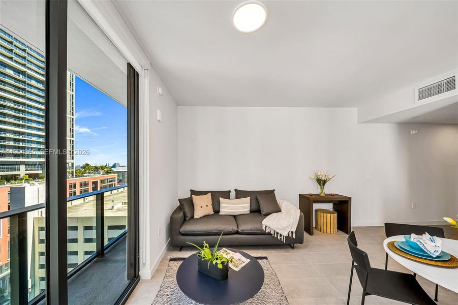 Furnished interior view inside a new home in , Miami (Image 7).
