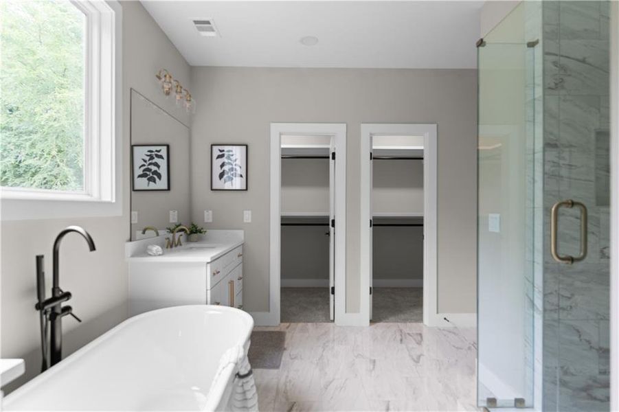 Furnished interior view inside a new home in , Lilburn (Image 36).