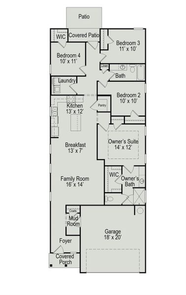 The Mockingbird II Floor Plan