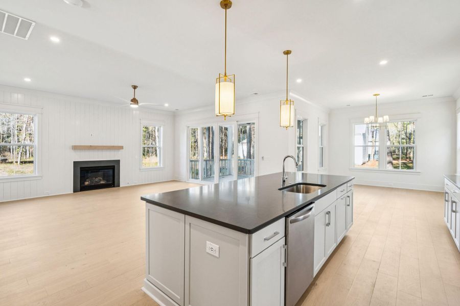 Furnished interior view inside a new home in , Awendaw (Image 7).