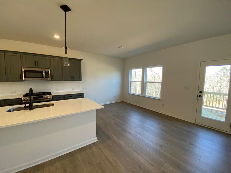 Furnished interior view inside a new home in Creekside, Dawsonville (Image 4).