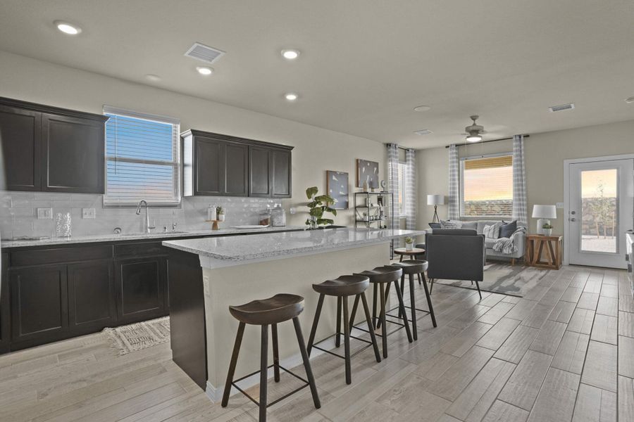Representative furnished interior of a home built from the Red Yucca by View Homes in Campo Del Sol, El Paso (Image 4). Representative furnished interior of a home built from the Red Yucca by View Homes in Campo Del Sol, El Paso (Image 4).