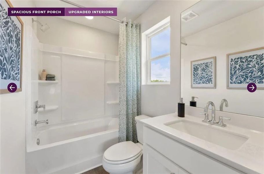 Furnished interior view inside a new home in Reserve at Gum Springs, Jefferson (Image 15).