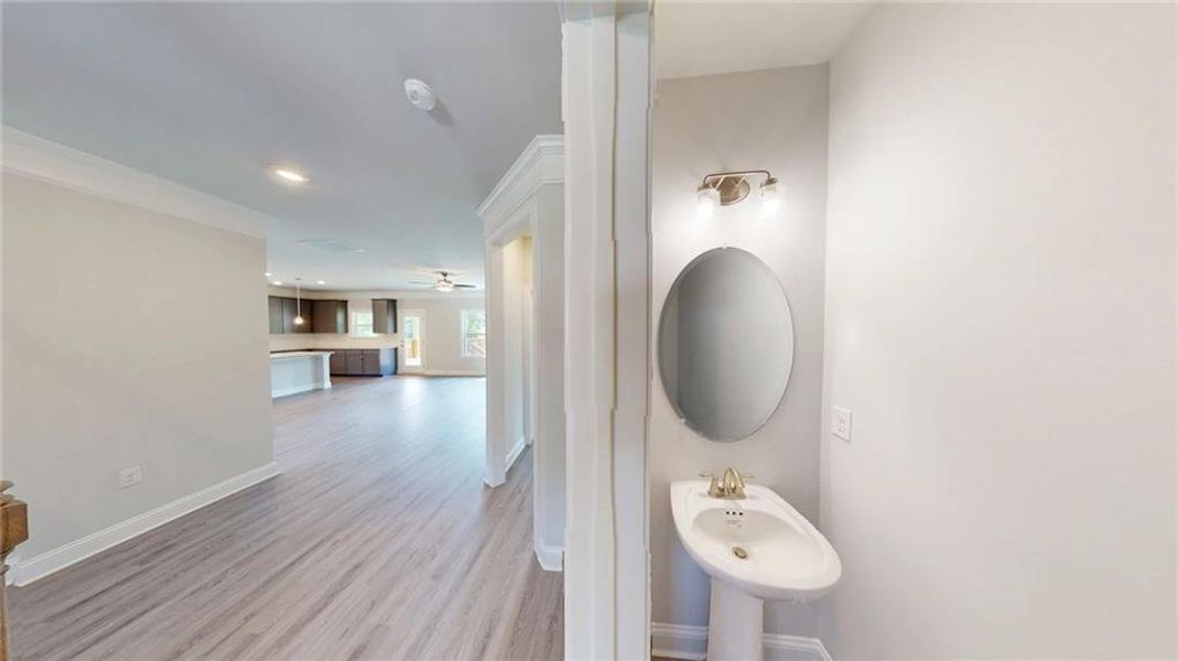 Furnished interior view inside a new home in Mirror Lake at South Harbour, Villa Rica (Image 13).