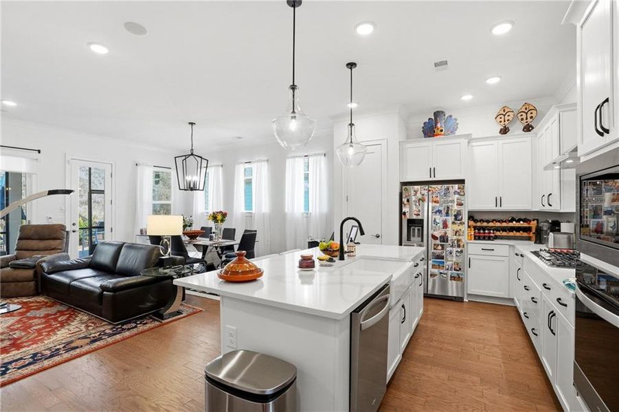 Furnished interior view inside a new home in , Flowery Branch (Image 25).