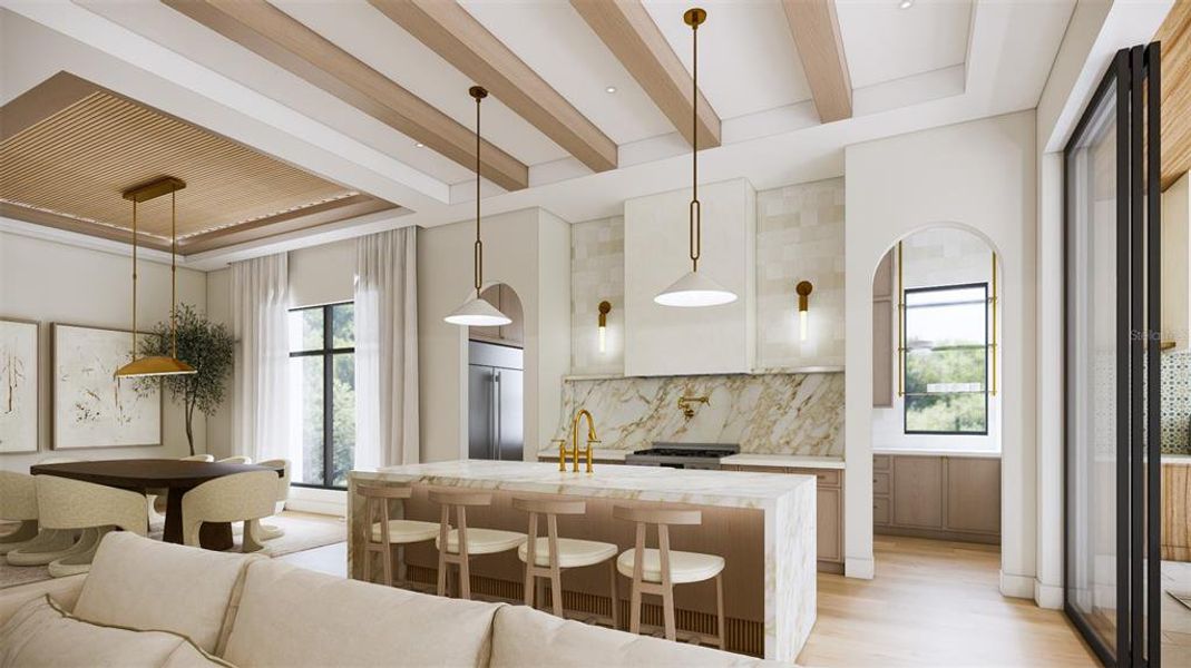 Furnished interior view inside a new home in , Winter Park (Image 12).