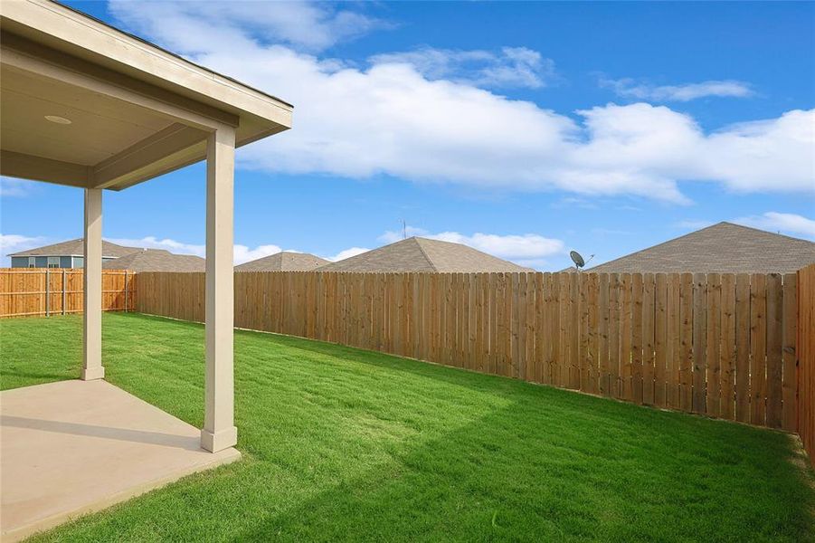 View of yard featuring a patio