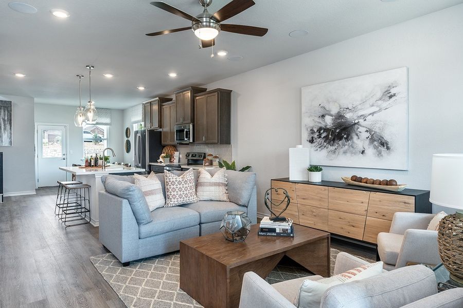 Furnished interior view inside a new home in Longview, Del Valle (Image 8).