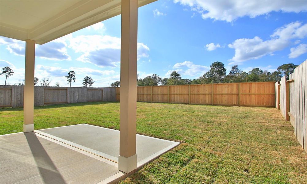 Exterior details and patio area of a home in Cielo, Conroe (Image 21). Exterior details and patio area of a home in Cielo, Conroe (Image 21).