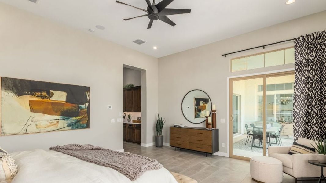 Representative furnished interior of a home built from the Sierra by Taylor Morrison in Ellsworth Ranch Capstone Collection, Queen Creek (Image 10).