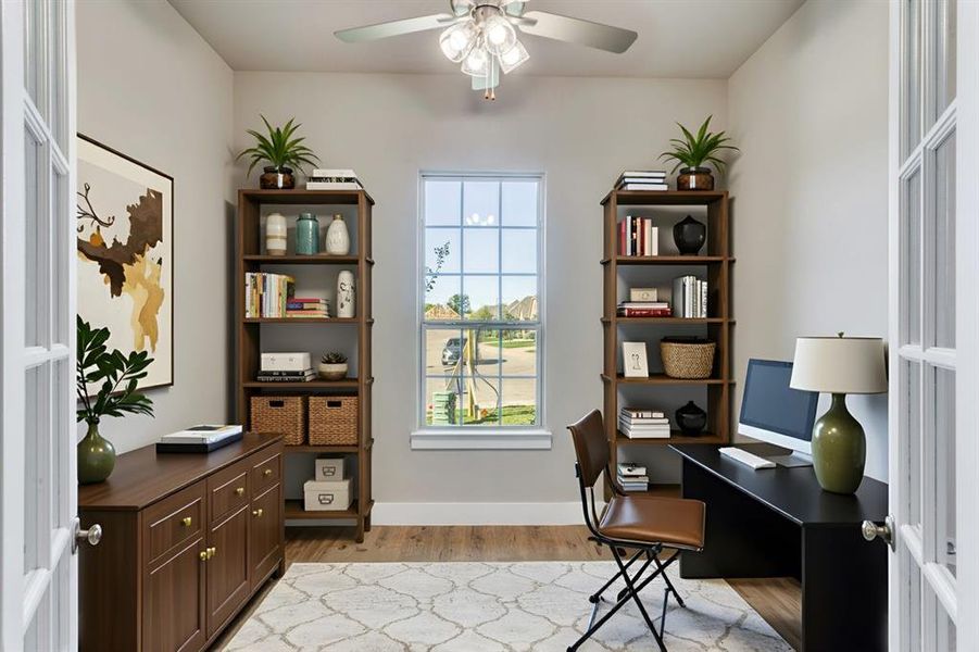 Furnished interior view inside a new home in Ladera at the Reserve, Mansfield (Image 19).