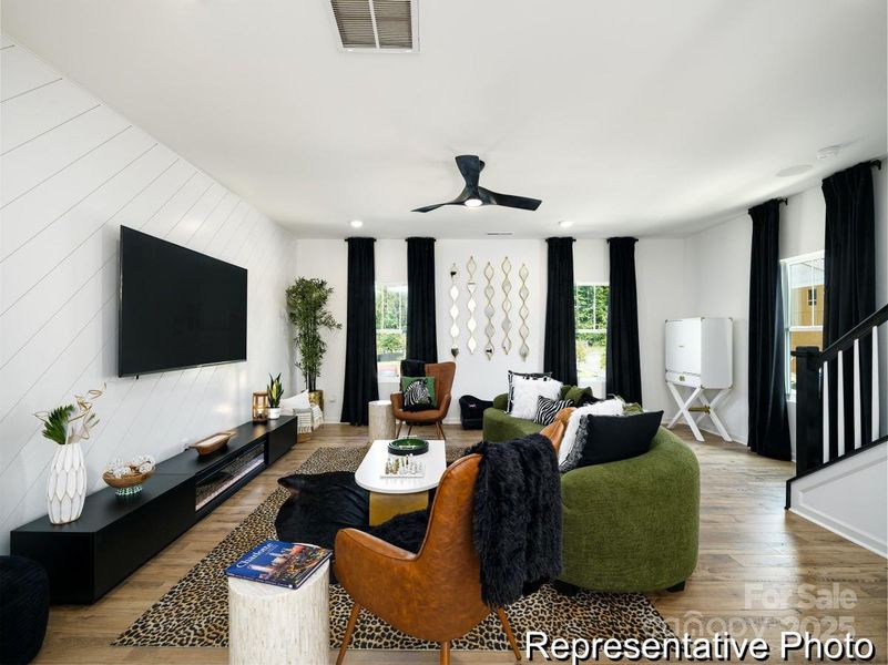 Furnished interior view inside a new home in , Charlotte (Image 19).