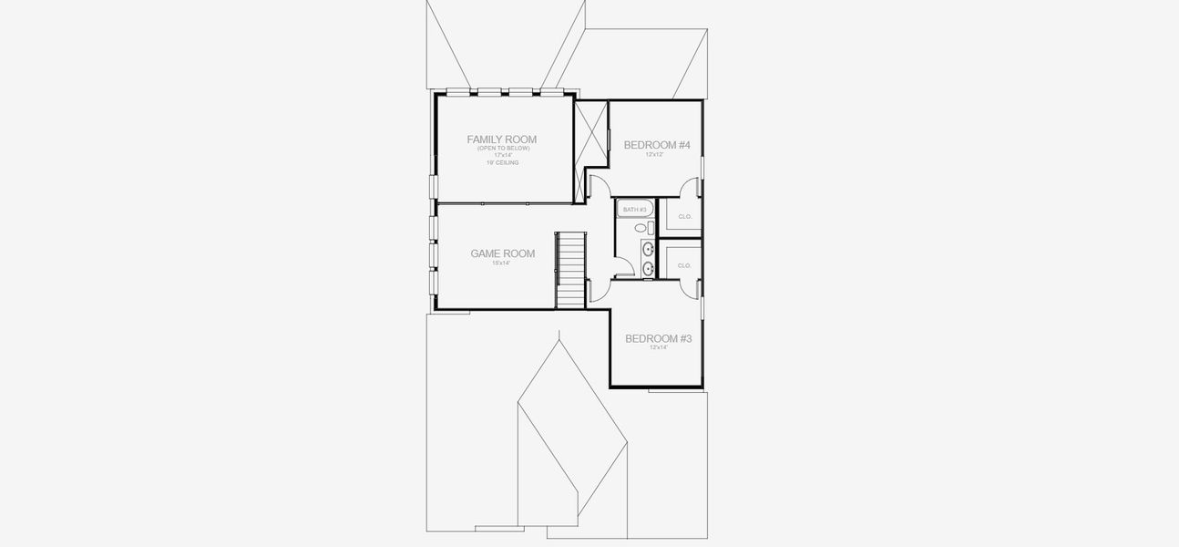 2D floor plan layout for the 2426W by Perry Homes in Lariat 50', Liberty Hill, TX (Image 3). 2D floor plan layout for the 2426W by Perry Homes in Lariat 50', Liberty Hill, TX (Image 3).