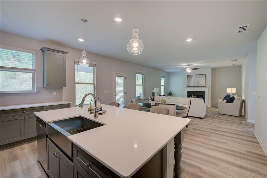 Furnished interior view inside a new home in Hamilton Lakes, Lawrenceville (Image 16).