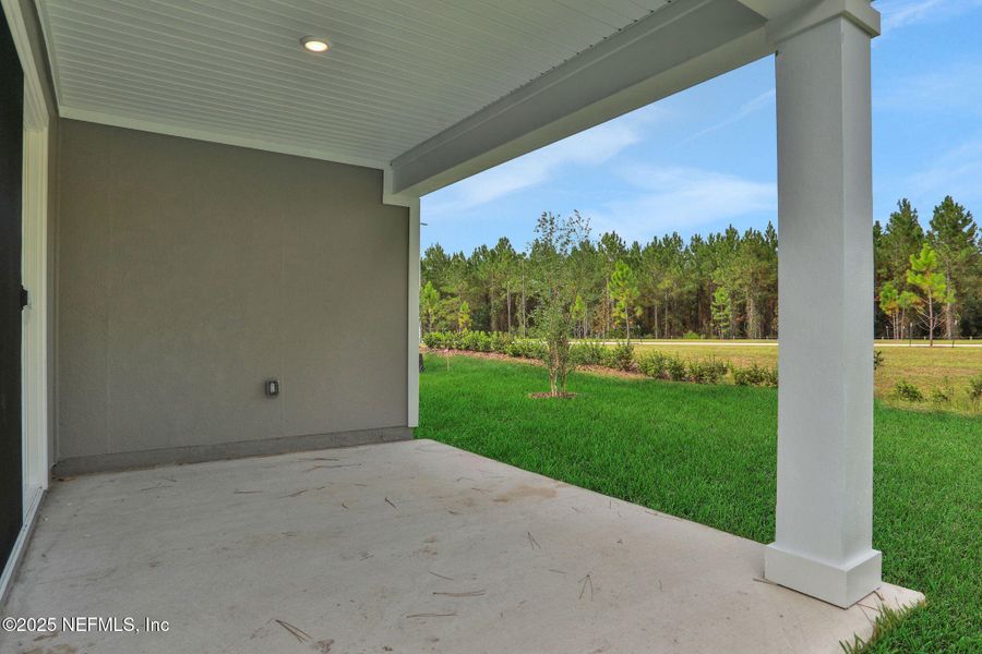 Exterior details and patio area of a home in Amberly, Green Cove Springs (Image 22).