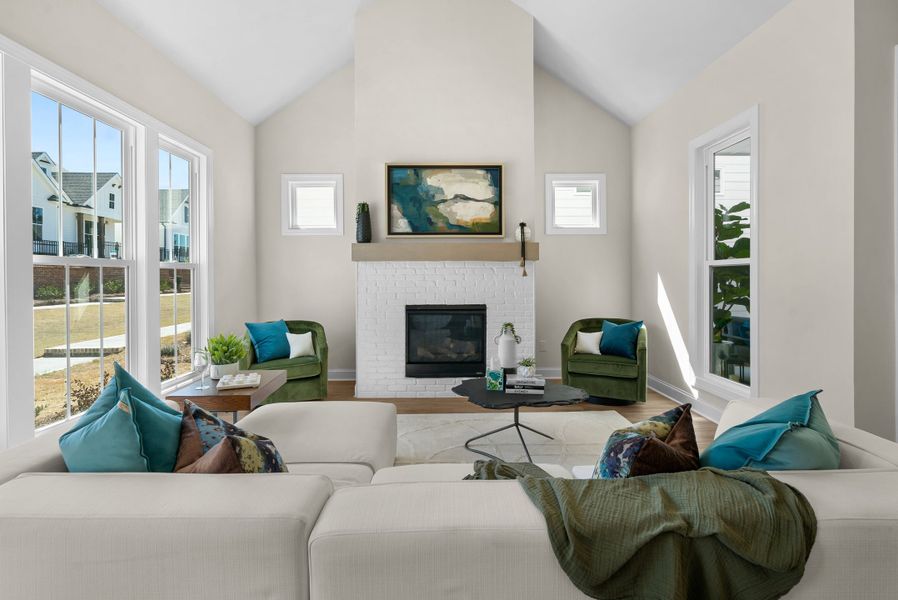 Representative furnished interior of a home built from the The Henley by The Providence Group in Promenade at Sawnee Village, Cumming (Image 4). Representative furnished interior of a home built from the The Henley by The Providence Group in Promenade at Sawnee Village, Cumming (Image 4).