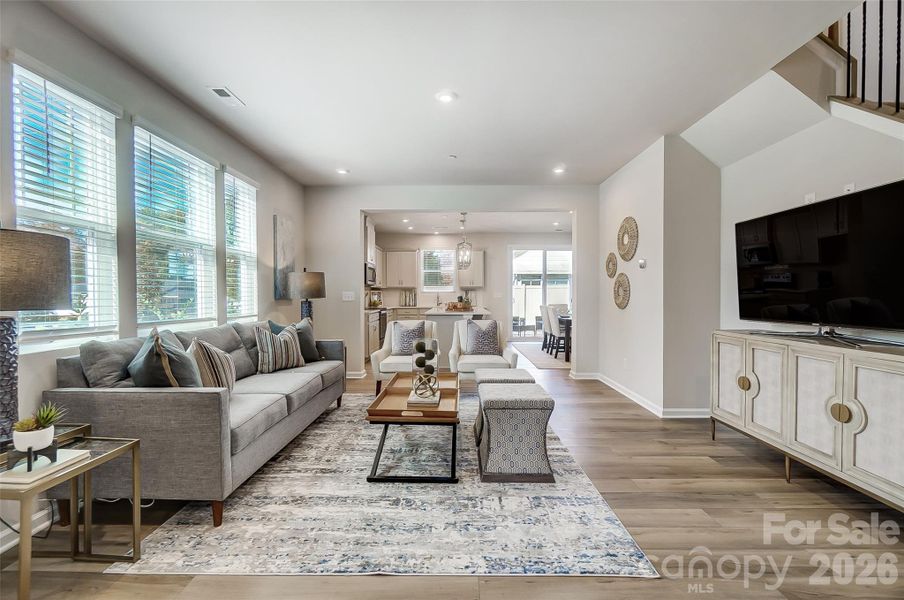 Living Room View from Entrance-Photo Similar to Subject Property