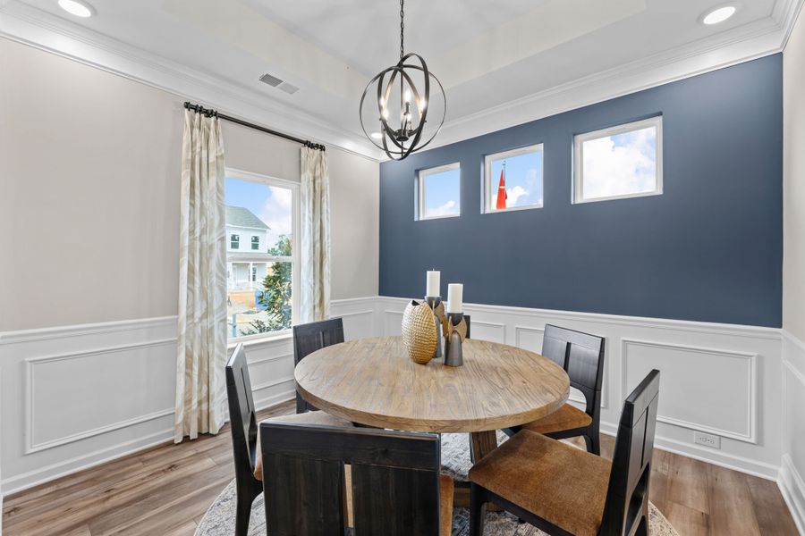 Furnished interior view inside a new home in Upton Landing, Cleveland (Image 7).