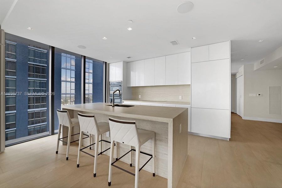 Furnished interior view inside a new home in , Miami (Image 12).