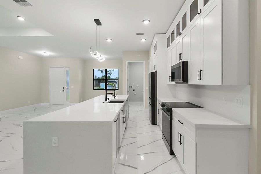 Furnished interior view inside a new home in , Port St. Lucie (Image 10).