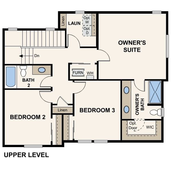 2D floor plan layout for the The Ember by Century Communities in The Contemporary Collection at Windler, Aurora, CO (Image 3).