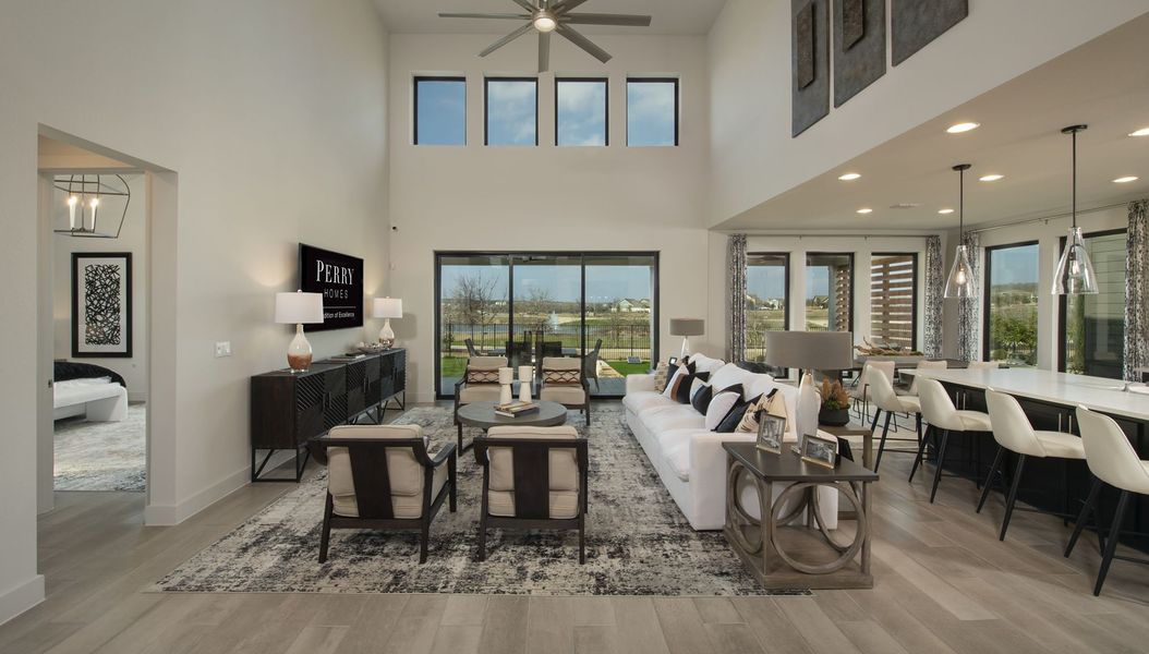 Furnished interior view inside a new home in Easton Park, Austin (Image 7).