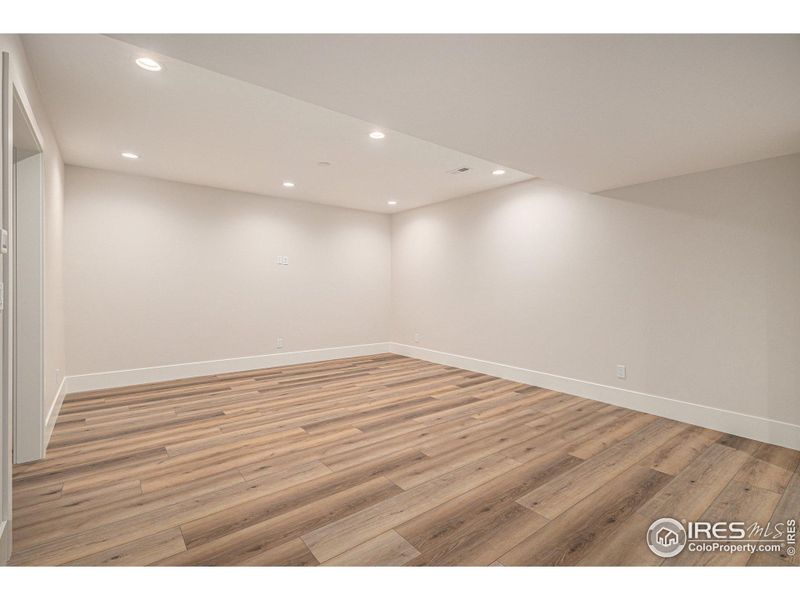 Basement Rec or media room Basement Rec or media room