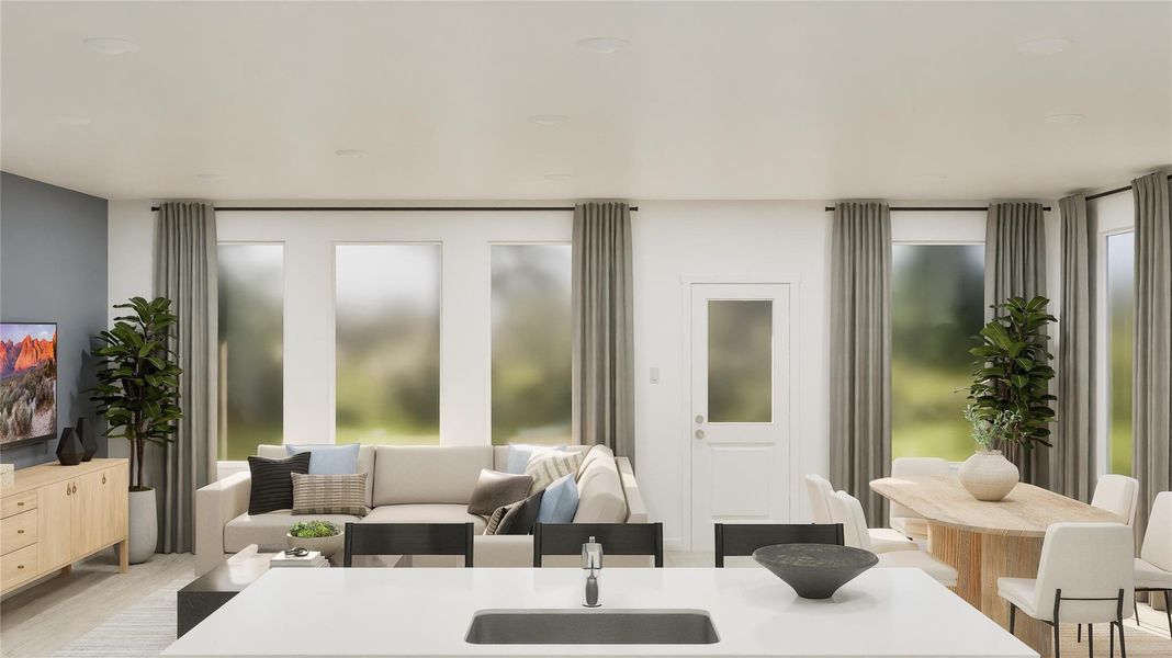 Furnished interior view inside a new home in Ashland, Angleton (Image 15).