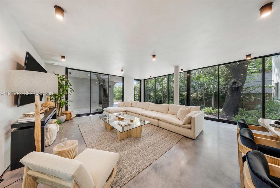 Furnished interior view inside a new home in , Miami (Image 27).