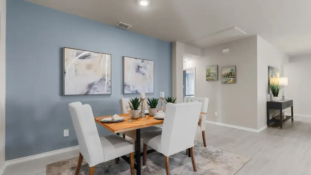 Furnished interior view inside a new home in Rosewood at Beltmill, Fort Worth (Image 15).